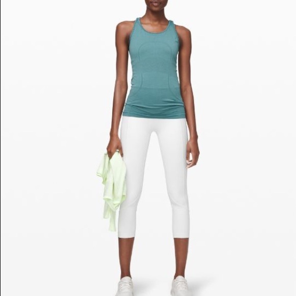 LULULEMON All the Right Places High-Rise Drawcord Waist Crop White Size 8 NWT - Picture 2 of 12